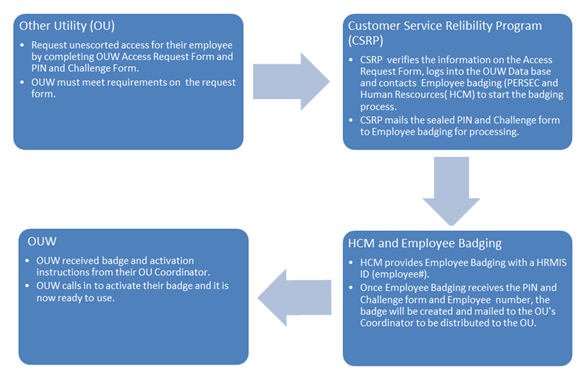 Graphic showing OUW Process